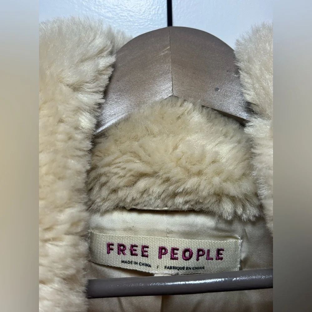 NWT Free People Pretty Perfect‎ Faux Fur Teddy Jacket Bohemian 70s Oversized